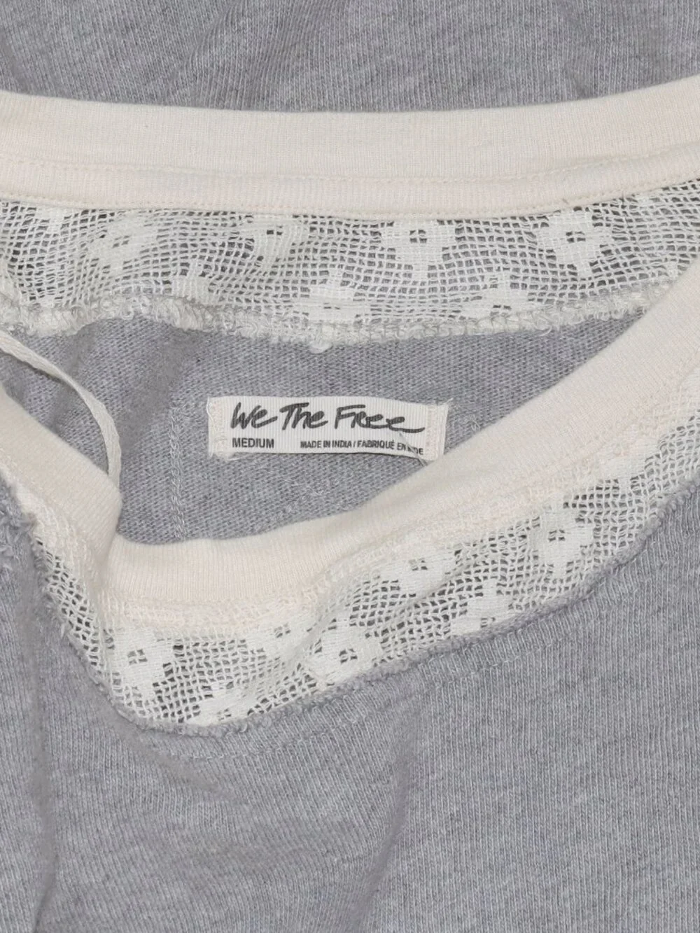 Free People We The Free Keepsake Twofer Oversized Mesh Scoop Neck Top M